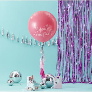 GIANT PINK TIL DEATH DO US PARTY BALLOON KIT - GOOD VIBES